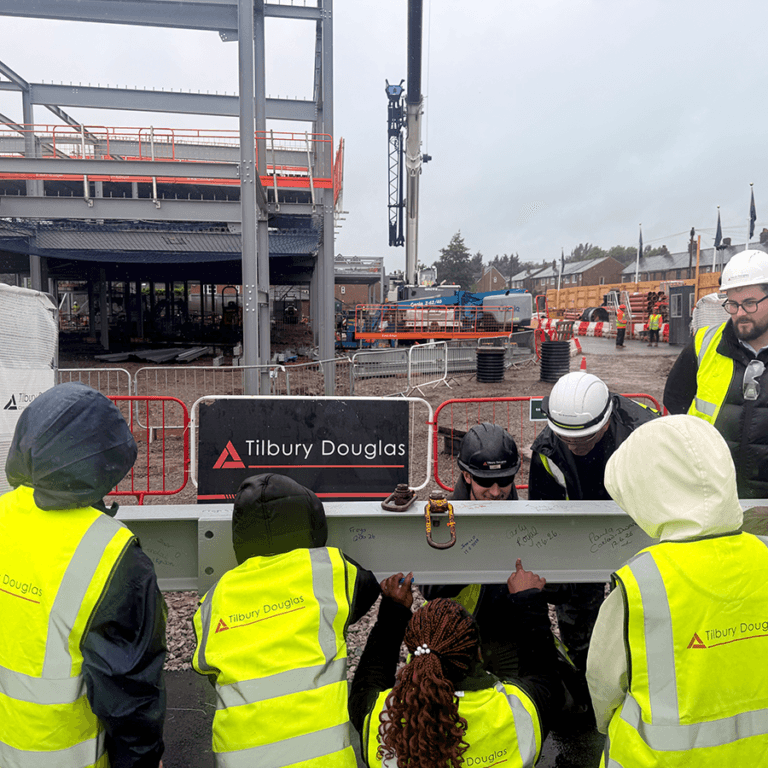 Steel Signing Marks Major Milestone for St Thomas’ C.E. Primary School, Leigh
